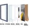 12x12 Picture Frames Wood Distressed Blue Display Pictures 10x10 or 8x8 with Mat or 12x12 without Mat - 12x12 Inch Square Photo Frames with 2 Mats for Wall or Tabletop Mount, 1 Pack